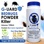 BED BUG POWDER KILLER by G-UARD - Highly Effective Formula [NEXT DAY SHIPPING] (Kutu Busuk/臭虫/மட்டை பூச்சிகள்)