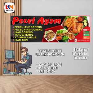 spanduk banner PECEL MODEL F reques design