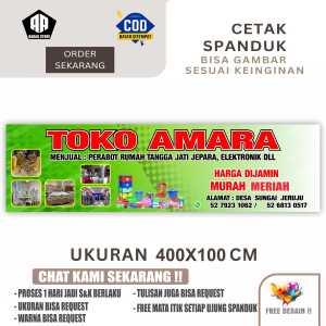 Cetak Spanduk Banner PERABOT RUMAH TANGGA Costom Desain