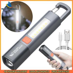 Vktech ไฟฉาย LED แคมป์ไฟฉายไฟฉาย 3 โหมดไฟไฟฉายซูมได้แบบกล้องโทรทรรศน์ 300lm สำหรับการตั้งแคมป์กลางแจ้ง