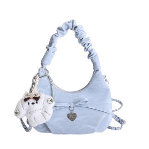 AE2026 New cloud-shaped bag with pleated bow small handbag crossbody bag high-end cloud-style small bag