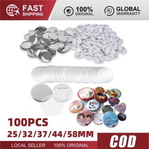【COD/Ready Stock】Button Pin 32mm 58mm Sets (100pcs.)Tinplate badge material Blank Dutch pin badge Making