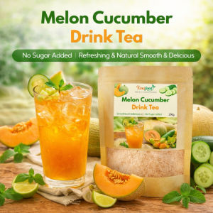 Melon Cucumber Drink Tea Powder – Detox Drink for Hydration & Reduce Bloating 250G