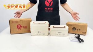 Quivlox Food Heated Electric Lunch Box 304 Stainless Steel Portable Bento Warmer Student Office Bekal Elektrik