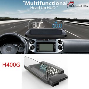H400G Car Digital G-PS Speedometer HUD Head-up Display Overspeed Warning Alarm KMH MPH