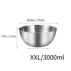 ZOOGGJZ 1Pcs 17/19/23/25/27 ซม. ชามสลัด นержักรส ภาชนะใส่ผลไม้ ผัก และบะหมี่ ถังผสมแป้งไข่ ทนทาน 700/1200/2000/2500/3000มล. ชามผสม ชุดเครื่องมืออบขนม