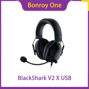 Razer BlackShark V2 X USB Gaming Headset with 7.1 Surround Sound Noise Isolating Microphone Memory Foam Cushion Lightweight Design for PC and Consoles