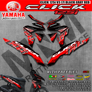 Honda Click 125i v3 7 Decals Sticker With Freebies