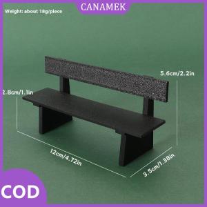 CANAMEK✨ 1 mảnh Dollhouse thu nhỏ màu đen bàn ghế đồ nội thất mô hình cảnh trang trí đạo cụ Nhà búp bê phụ kiện