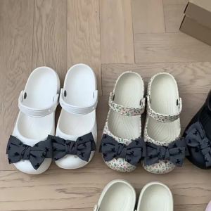 [Free Shipping] Girly Ballet Clogs For Women Eva Summer Beach Slip-On Comfortable Closed-Toe Slippers For Women