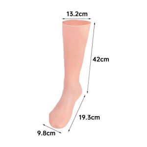 1 Pair Long Tube Silicone Moisturizing Socks Foot Care Socks For Anti Cracking Protect