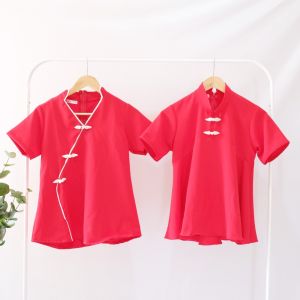 Atasan Cheongsam Qipao Blouse Imlek Baju Blus Baju Cny Baju Merah Baju Sincia Wanita Premium