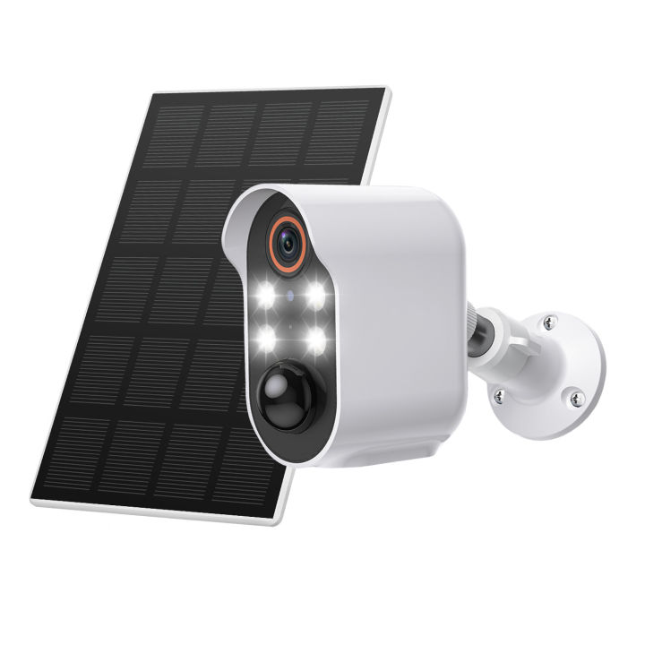 Solar outdoor security camera, wireless WiFi, color night vision ...