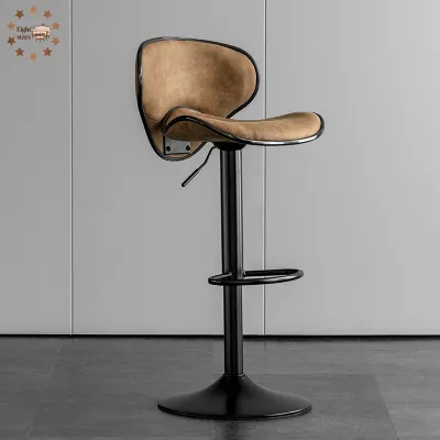 Bar chair light luxury high-end r light luxury home use adjustable backrest bar chair front desk chair