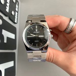 POEDAGAR Original Legal Mens Watch Fashion Double Calendar Display Waterproof Luminous Quartz Watches + Box