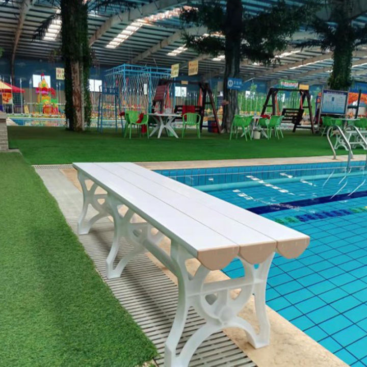 Plastic waterproof shoes changing long chair swimming pool swimming ...