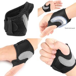 ที่พยุงเฝือกนิ้วตามหลักสรีรศาสตร์ระบายอากาศได้สายรัดอุปกรณ์พยุงนิ้วหัวแม่มือปรับสายรัดข้อมือได้สำหรับผู้ชายผู้หญิง