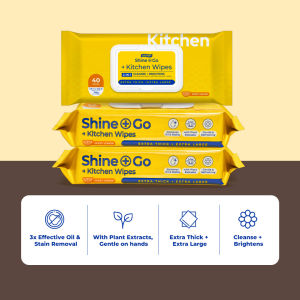 Alcean Thicker & Larger Kitchen Wipes (40 Wipes x 1 Packs)