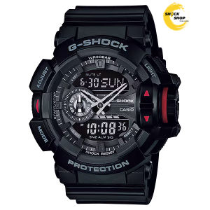 CASIO G-SHOCK นาฬิกาข้อมือผู้ชาย รุ่น GA-400-1B วัสดุเรซิ่น สีดำ จีช็อค