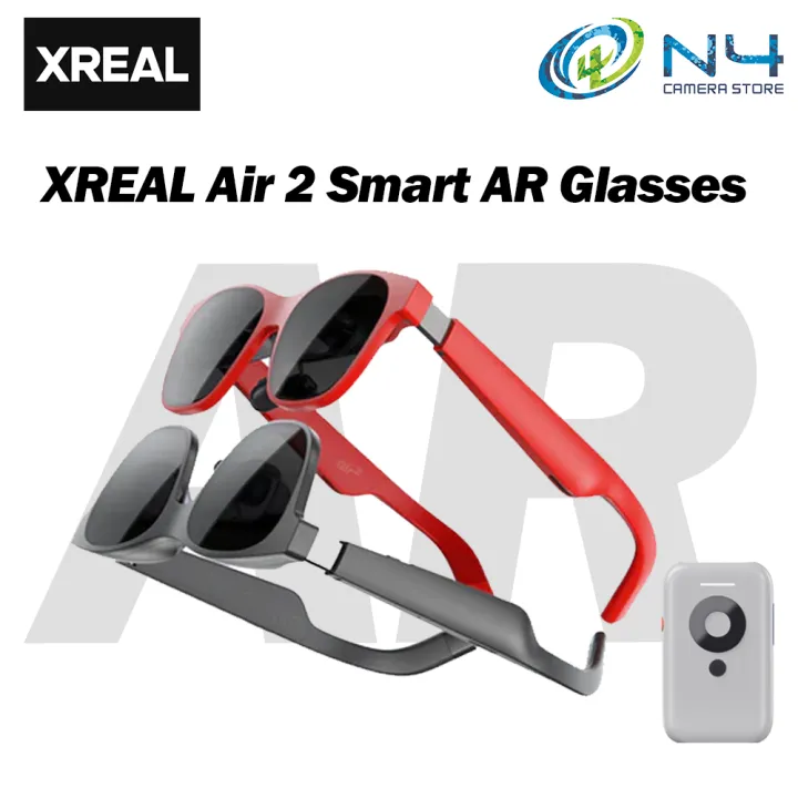Xreal Air 2 Smart AR Glasses Micro-OLED Screen with 120Hz High Brush 72g Up to 330" Wearable Display 1080P