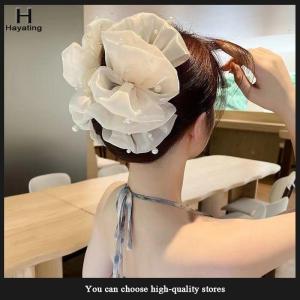 Hayating Summer Sweet Multi-layer Mesh Tulle Big Bow Hair Claw Clips For Women Elegant Bowknot Ponytail Clip New Headdress Accessories