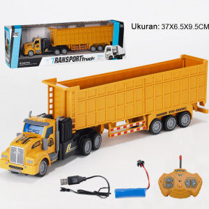 Semi Trailer Truk Remote Control Tugas Berat Truk Teknik Dump Truck Transportasi Truk Kendaraan Mainan Mobil Truk