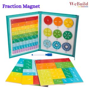 Fraction Magnet 数学分数磁性折叠书 Montessori Mathematics Early Learning Teaching Aid Education Toys Kid Toddler 早教 Permainan WeBuild