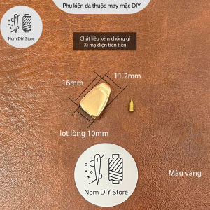 Chặn Dây Kéo Răng 5 Hình Tam Giác Bầu – Phụ Kiện May Đồ Da Túi Xách Handmade DIY