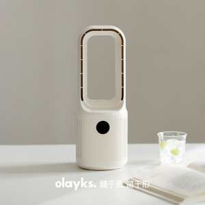【Japan Olayks】2025 New Bladeless Fan Wireless Portable Stand Fan Household Desktop Bedroom Soft Sound Oscillating Electric Fan Aroma Diffuser And Humidifier Fan