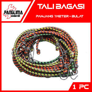 Tali Bagasi Motor Elastis Bulat Gepeng Panjang-Sedang Pendek 55 65 100 150 200 Cm 1 1.5 2 Meter Karet Pengikat-Ikatan-Iketan Barang Sepeda Motor Bebek Matic Sport