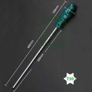 Tô vít tua vít hoa thị cầm tay dài 300mm hãng TUOCHI các kích cỡ từ T15 -T40(Cán xanh)