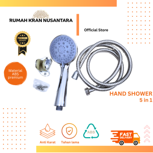 Hand Shower SET / Shower Mandi Shower Set Shower Kamar Mandi Bulat Komplit 5 tipe pancuran