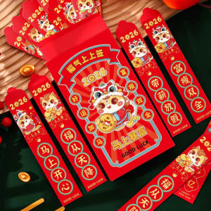 2026 Year of the Horse Lucky Draw Blind Box Red Envelopes New Years Red Envelopes Fun New Years Games Lucky Draw Red Envelopes