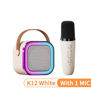 DISOUR Y1 K12 Micrô kép không dây Máy Karaoke Hệ thống KTV DSP Bluetooth 5.3 Loa PA Âm thanh nổi HIFI vòm với đèn LED nhiều màu sắc RGB Hỗ trợ phát thẻ TF 3.5 Giám sát tai nghe Aux cho bữa tiệc tại nhà/Giáng sinh/Sinh nhật/Người lớn/Quà tặng trẻ em