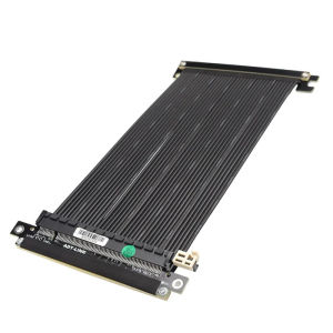 [Myobo]Cheap ADT Silver PCIE 3.0 X16 Riser Extender Shielded RTX3090 Graphics Cards Dual Reverse GPU Extension Cable 4.0 ITX A4 Chassis