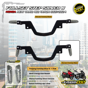 Footstep Depan / Pijakan kaki Depan Vario 160 cbs abs model baru Plat Tebal Solid terjangkau