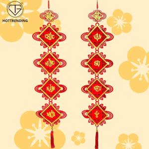 Cặp dải khánh treo chúc mừng năm mới vạn sự như ý size an khang thịnh vượng nhiều size tặng kèm móc dán