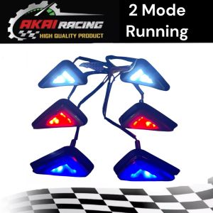 Sen Tempel Lampu Sein LED Segitiga Neon Running 2 Mode Universal Motor R15Cbr150rGsxNinjaR25 & Motor Lain Nya