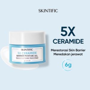 SKINTIFIC 5X Ceramide Barrier Moisturizer Moisture Gel Menenangkan Krim Wajah 6gr