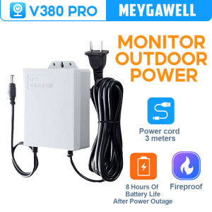 V380 PRO 12V 1.5A Uninterruptible Power Supply Mini UPS Battery Backup for WiFi Router Modem and Outdoor CCTV Security Camera UPS Monitoring Power Outage Endurance Power Supply Outdoor CCTV Built-in Battery Working System IP Camera Power Cord