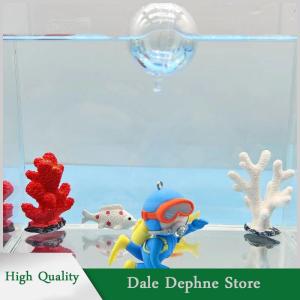 [Dale Dephne] ของตกแต่งตู้ปลารูปปลาวาฬรูปหญิงสาวพร้อมลูกบอลพลาสติกลอยน้ำได้ถังปลานักดำน้ำเครื่องประดับตกแต่งตัวการ์ตูนน่ารัก