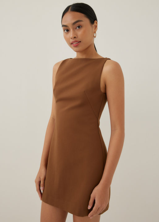 party in the back mini dress Radiant Energy Cowl Back Mini Dress
