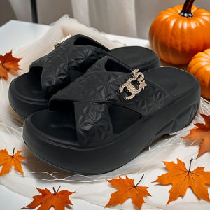 SAROMON(Surabaya) Sandal Wanita Kekinian Wedges Sandal Jelly Wanita Tinggi Sandal FUJI Wanita Korea