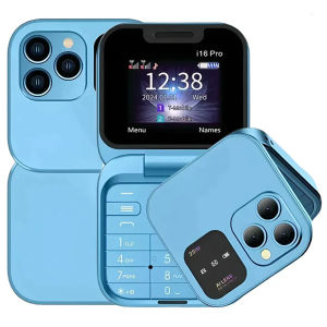 2024 ใหม่Mini Flip I16 Proโทรศัพท์มือถือ 1.77 นิ้วSpeed Dial Magic Voice BlacklistวิทยุFM 3.5 มม.แจ็คDual SIM 2Gคุณลักษณะโทรศัพท์