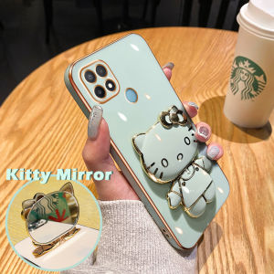 Casing Ponsel untuk OPPO A15 A15s A35 A16 A16s A54s A16k A16e Case With Cartoon Gloomy Bear Shockproof Phone Case penutup Phone Stands lembut Hp Gel silika Casing pelapisan permukaan Cases batas kotak baru pola Kesing kucing Kitty lucu kartun Softcase