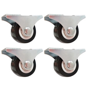 4PCS 8PCS White / Black Nylon Caster Wheel(S) Fixed Wheels (Size: 1" )