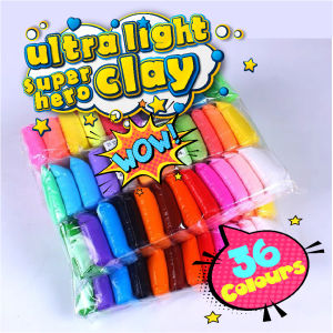 [SG In Stock]36Color Ultra-Light Kids Polymer Clay DIY Party Gift Set Air-Dry Clay Children Arts Space Artfarm Plastici