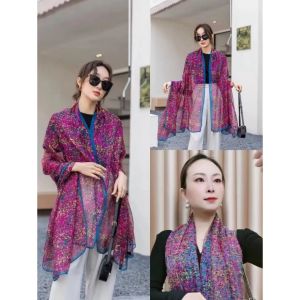 Syal Scarf Motif Premium/ Kain Syal Persegi Panjang/anti uv syal hijab panjang