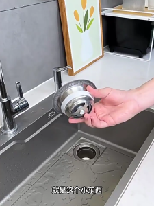 Efficient Filtering Kitchen Sink Plugs Stainless Steel & ABS Basket Versatile Sink Strainer for Home Use & Maintenance