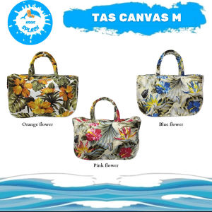 Tote Bag Kanvas Tas Selempang Wanita Shopping Bag MOON SPLASH Size M